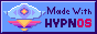 The Hypnospace Outlaw logo spinning next to the text 'Made with HypnOS.'