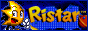 Ristar smiling next to the game's logo.