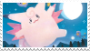 Clefable dancing under a full moon.