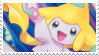 Jirachi flying while reaching into the air.
