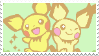 Pichu and Spiky-eared Pichu jumping together.