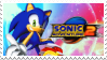 Sonic next to the Sonic Adventure 2 logo.